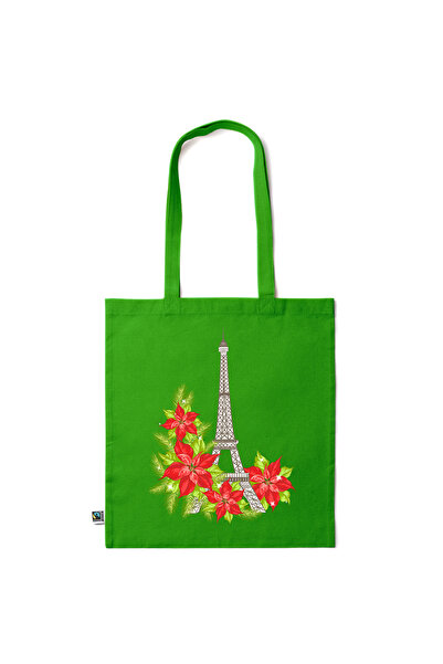 Intelli ® Eco-friendly Cotton shopping bag with long handles, Flowers Collect...