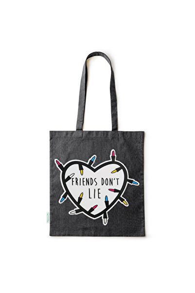 Intelli ®   Οικολογική βαμβακερή τσάντα αγορών με μακριά χερούλια, Stranger T...