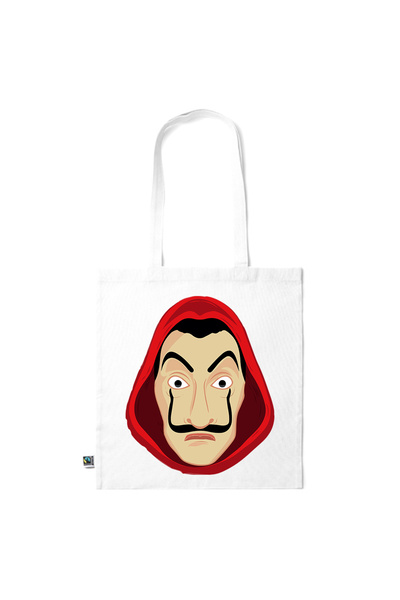 Intelli ® Eco-friendly Cotton shopping bag with long handles, La Casa de Pape...