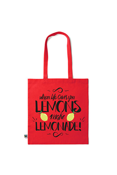 Intelli ®   Οικολογική βαμβακερή τσάντα αγορών με μακριά χερούλια, Όταν η ζωή...