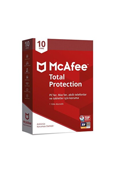 McAFEE Total Protection 10 Cihaz 1 YIL Etkinleştirme Kodu