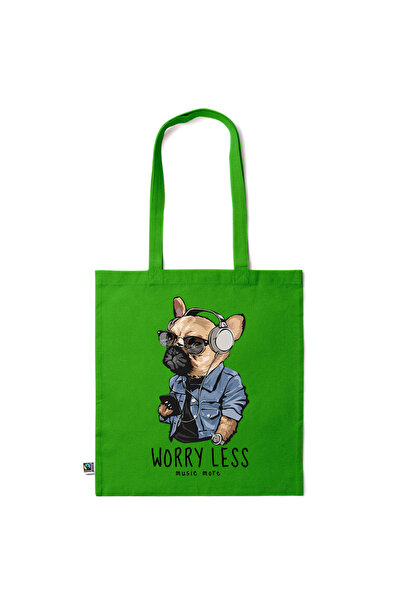 Intelli ®   Οικολογική βαμβακερή τσάντα αγορών με μακριά χερούλια, Να έχετε λ...