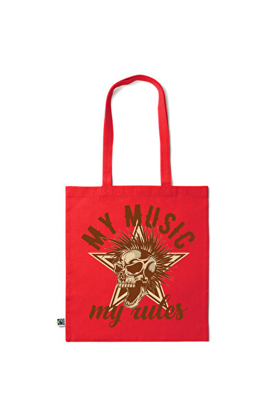Intelli ®   Οικολογική βαμβακερή τσάντα αγορών με μακριά χερούλια, Η Μουσική ...