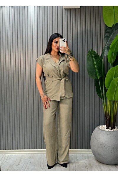 inci bayan giyim ΓΥΝΑΙΚΕΙΟ ΣΕΤ ΛΕΝΙΝΗΣ ΛΑΒΙΝΙΑ/green0101