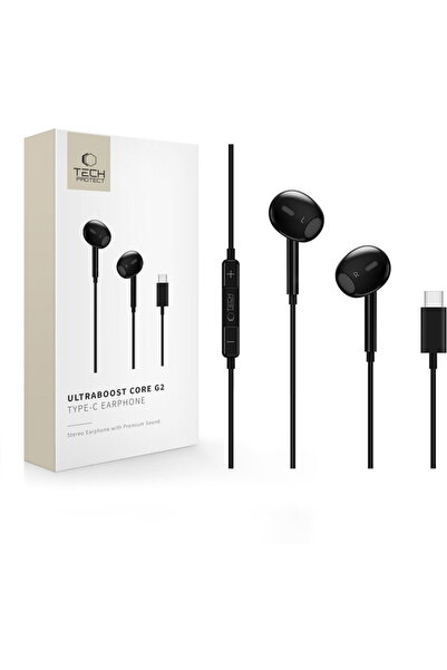 Tech-Protect ULTRABOOST TYPE-C EARPHONE CORE G2 BLACK