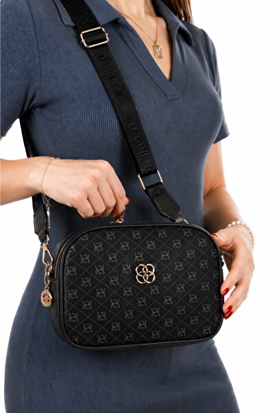 Newish Polo Γυναικεία τσάντα χειρός και ώμου από καπιτονέ ύφασμα με μακρύ λου...