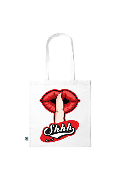 Intelli ® Sacosa bumbac -friendly pentru cumparaturi cu manere lungi, Lips - ...