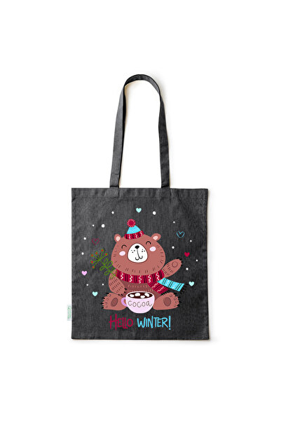 Intelli ® Sacosa bumbac -friendly pentru cumparaturi cu manere lungi, Winter ...