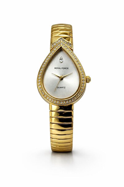 royal force ساعة كوارتز نسائية LUMINARA RF014L - سوار من الفولاذ المقاوم للصد...