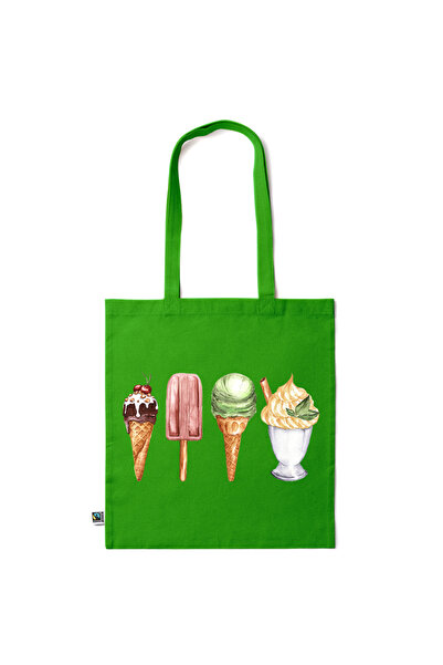 Intelli ®   Οικολογική βαμβακερή τσάντα αγορών με μακριά χερούλια, Επιλογή Πα...