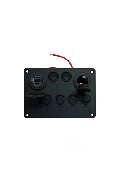 SHUIVAN Switch Panel 7'li USB QC 3.0 PD 12v Kombine Sigorta Paneli