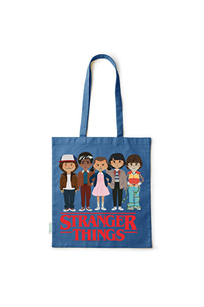 Intelli ®   Οικολογική βαμβακερή τσάντα αγορών με μακριά χερούλια, Stranger T...