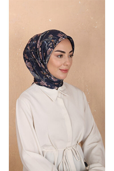 locella Lo'cella Pamuklu Soft Eşarp 4555-7 Lacivert