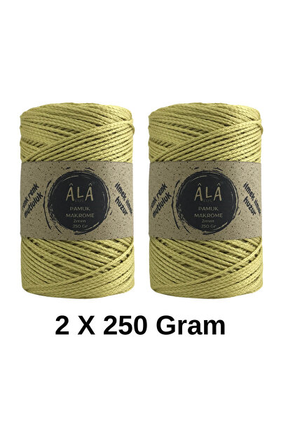 aladepo 2 Pieces of Cotton Cotton Macrame Cord 2mm Chain Macrame Bag Cord 250...