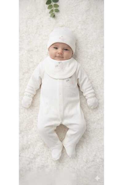 Lovely LV500045 Turkish Cotton Comfort And Soft Newborn Baby Set 4 Pcs Easy A...