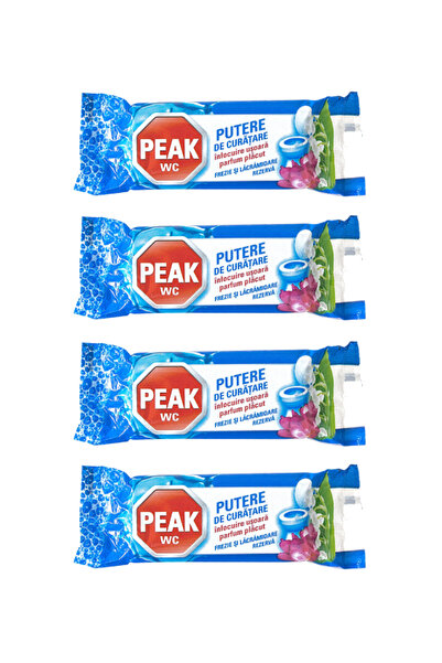 Peak Rezerva Wc Putere de curatare, Frezie si Lacramioare, 4 buc x 40g