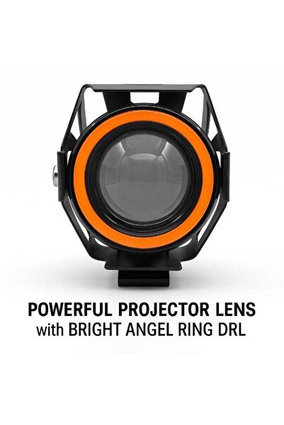 FUKUKAWA E-10 LED Projector Headlight 12V for Electric Scooter E-Bike Motorcycle