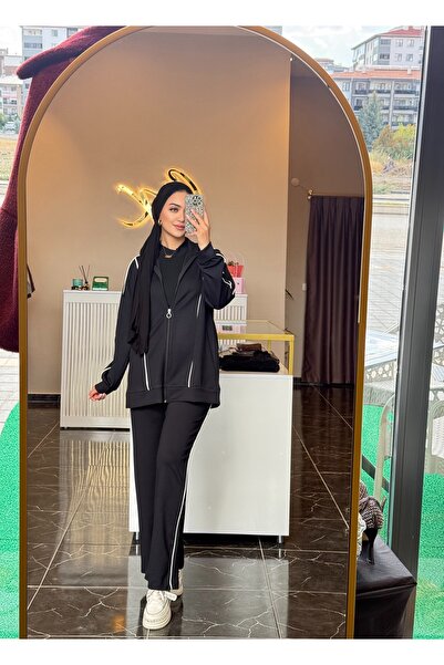 Gizem Karademir Boutique Şerit Detaylı Eşofman Takımı