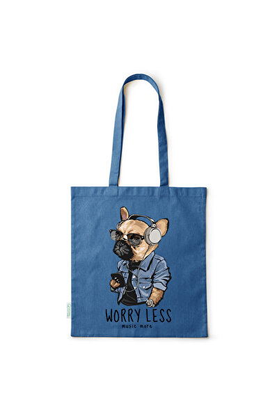 Intelli ®   Οικολογική βαμβακερή τσάντα αγορών με μακριά χερούλια, Να έχετε λ...