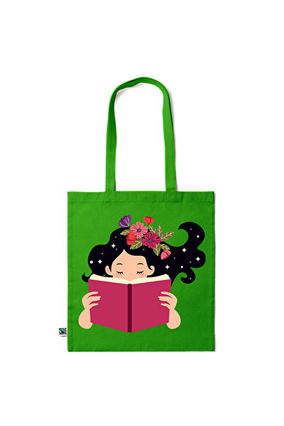 Intelli ®   Οικολογική βαμβακερή τσάντα αγορών με μακριά χερούλια, για λάτρει...