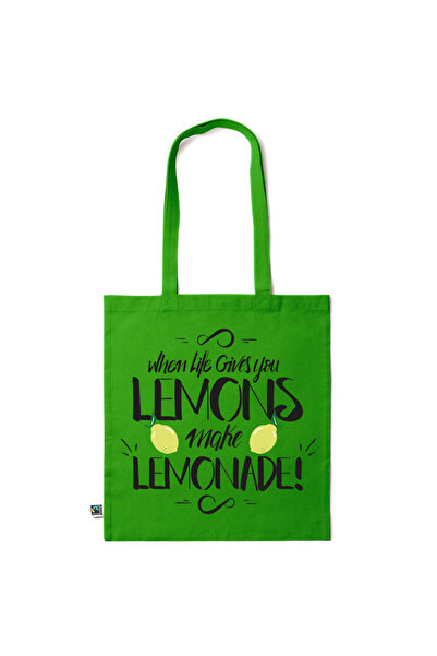 Intelli ®   Οικολογική βαμβακερή τσάντα αγορών με μακριά χερούλια, Όταν η ζωή...