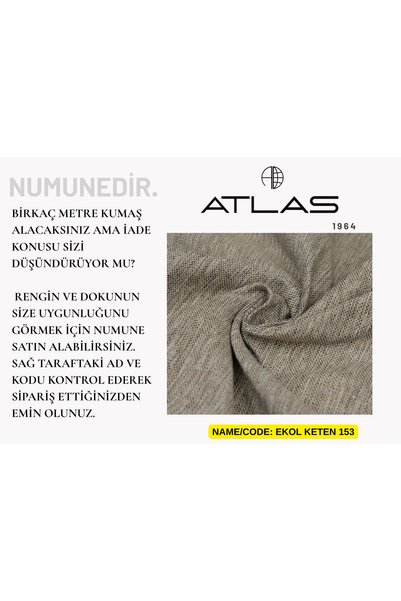 Atlas Kumaş Ekol Keten Serisi Kumaş Numunesi
