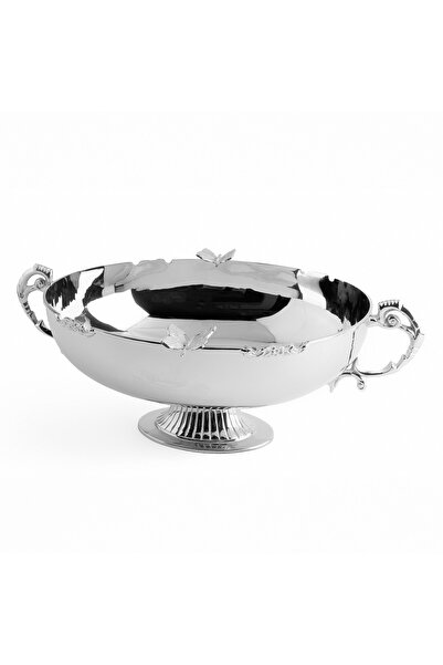 Lucky Art Decorative Stainless Steel Pedestal Gondola 39 cm