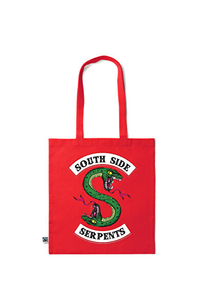 Intelli ® Eco-friendly Cotton shopping bag with long handles, Southside Serpe...