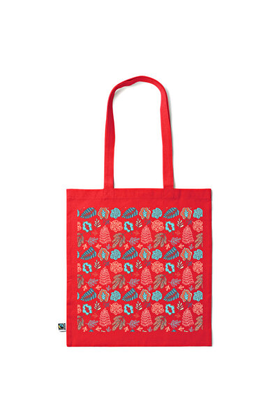 Intelli ® Eco-friendly Cotton shopping bag with long handles, Autumn Ornament...