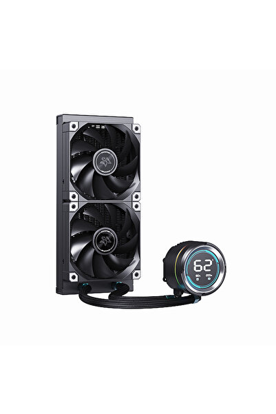 Dark Freezer W246 PRO 240mm Sıvı Soğutma, LCD Ekran, ARGB, 300W TDP, 2x120mm ...