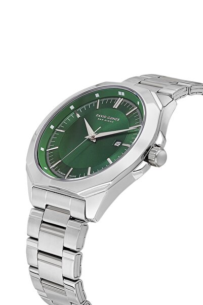 DAVID GUNER Silver Steel Cord Men's Wristwatch Dg-8904Ga-A10