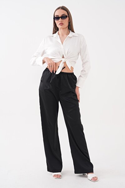 ŞİMAL Women's Satin Trousers 260438 -