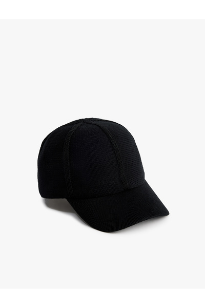 Koton Cotton Knitted Textured Cap Hat