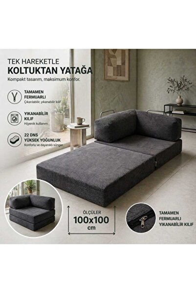 Model Concept Modern Modüler Tekli Koltuk Minimal Tasarım Yumuşak Kumaş Salon...