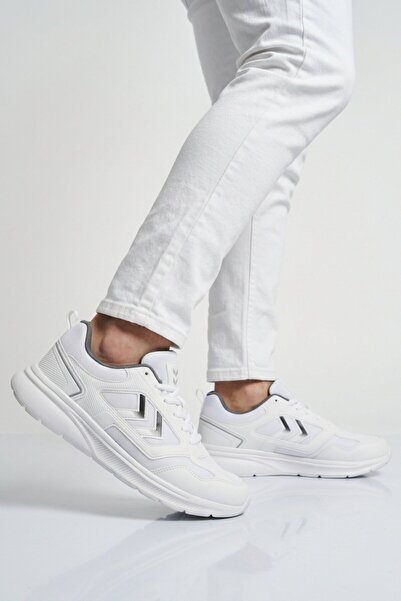 hummel Beyaz Siyah Fileli Hafif Esnek Unisex Spor Ayakkabı 900895 Hml Rush II