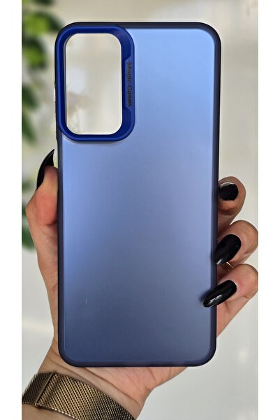 Magic Ring Samsung Galaxy M13 / M23 Uyumlu Mavi Renk Geçişli Mat Silikon Kılı...