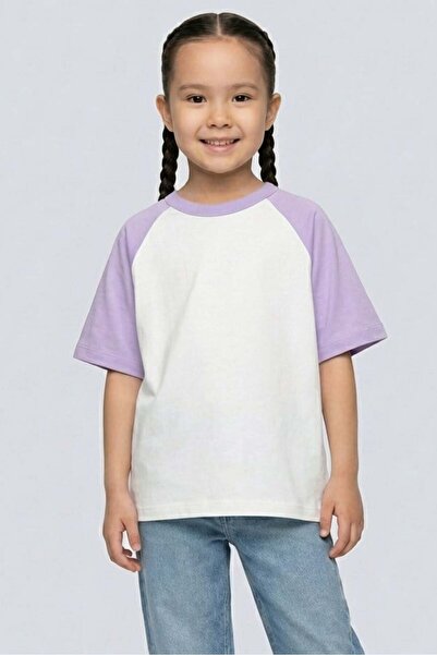 Brix Κοριτσίστικο μπλουζάκι με μανίκια ρεγκλάν, 100% βαμβάκι, 7717, μωβ χρώμα