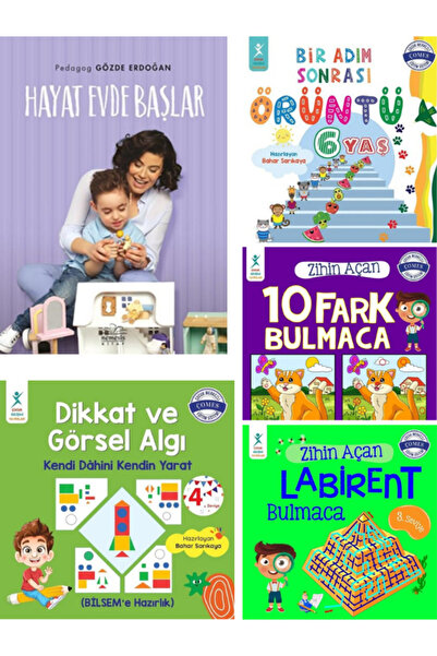 ÇOCUK GELİŞİMİ YAYINLARI Hayat Evde Başlar + Dikkat ve Görsel Algı + Zihin Aç...