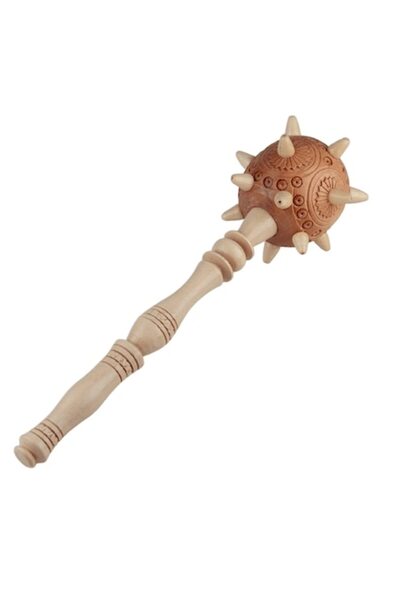 LimArt Soc de lemn XL, Model sculptat manual cu motive tradiționale, 45 cm, F...