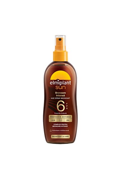 ELMIPLANT ELMI ΗΛΙΑΚΟ ΕΛΑΙΟ ΣΠΡΕΪ ΕΝΤΟΝΗΣ ΜΑΥΡΙΣΜΑΤΟΣ SPF6 150ML