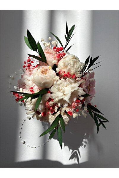 AS HOME STYLE Aranjament decorativ din ceară de soia – lumânare handmade cu flori, cadou elegant, decor romantic