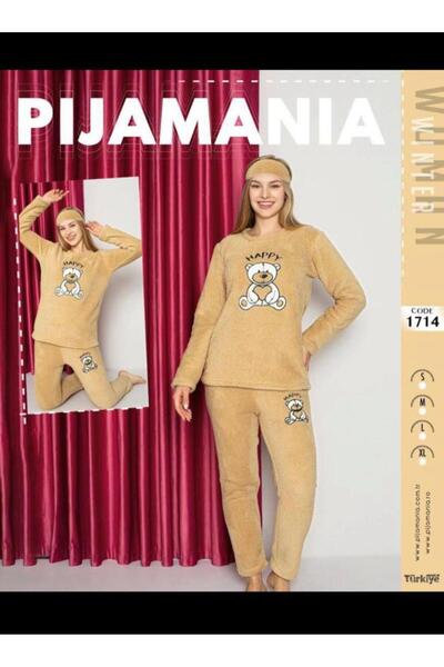 trendgiyimm Women's Soft Welsoft Set (Bottom and Top)