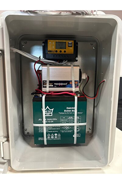 BataryaBank 24Ah Jel Akülü Taşınabilir Güneş Enerji Sistemi 600W İnvertörlü Hobi Bahçesi Konteyner Dağ Evi Solar Set