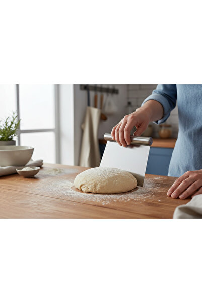 EMPA A V M 15 cm ( 5.9 inç) ölçekli paslanmaz çelik hamur kesme kazıma spatulası