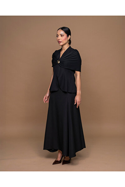 HANNAH Black Skirt Set