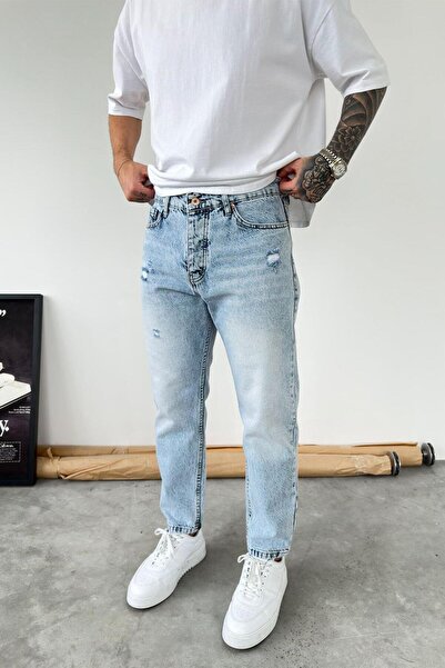 HAFKAGİYİM Παντελόνι Boyfriend με μαλακό ντεγκραντέ ριγέ σχέδιο σε χρώμα Ice ...