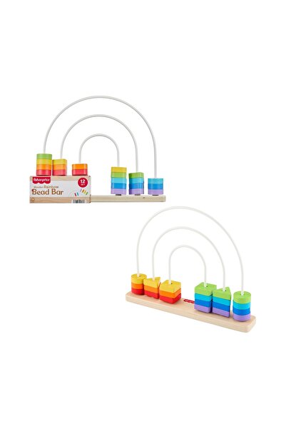 mattel Φίσερ-Πράις Ξύλινη Ράβδος με Χάντρες Ουράνιο Τόξο (JFG15)