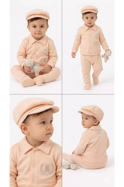Generic Brand 3/12 Months Combed Cotton 5 Piece Baby Set