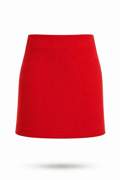 5in1Canpolat Κόκκινη Μίνι Φούστα 4553