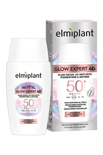 ELMIPLANT Υγρό Προσώπου, Ελμιπλαντ, Γκλοου Εξπερτ 4D UV Κατά των Κηλίδων και ...